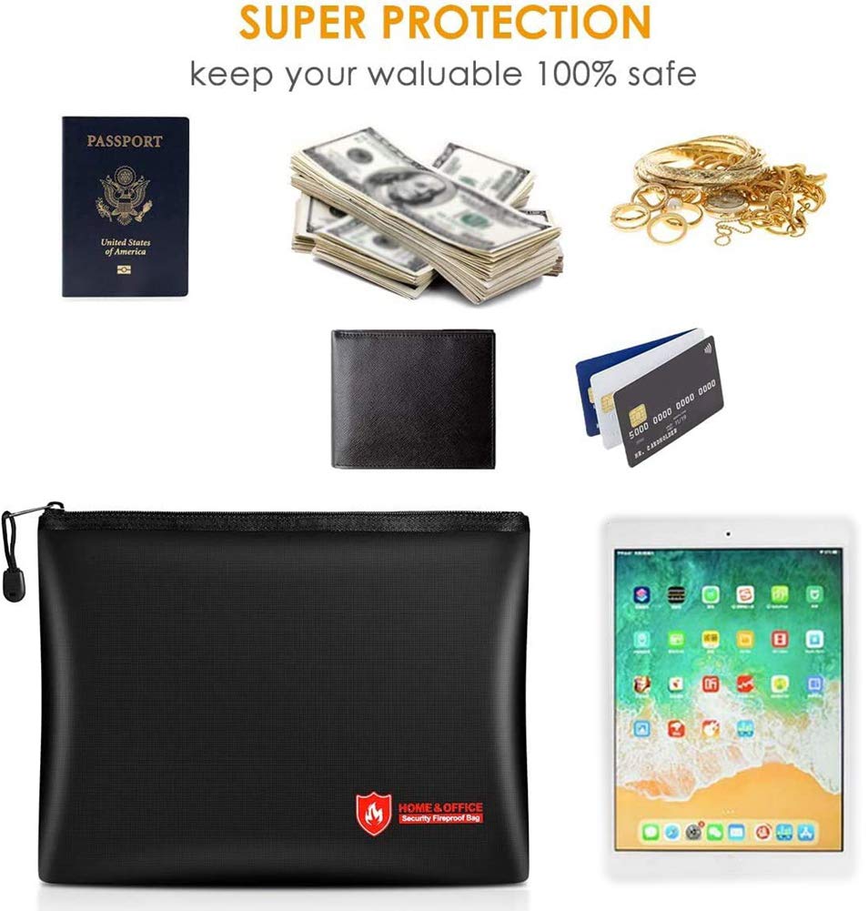Vuurvaste Geldveilige Documententas 3-delige Sett Niet