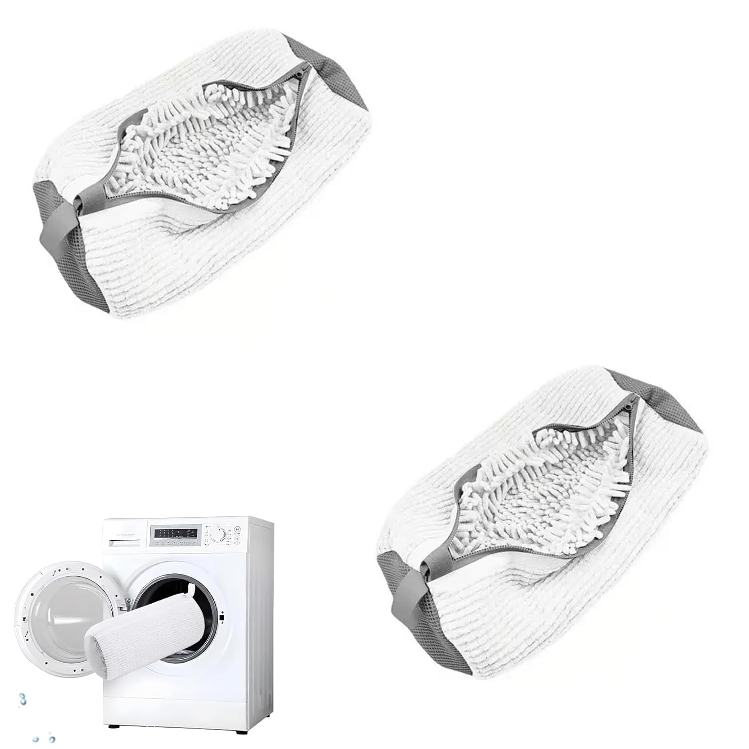 Fachoige Shoe Washing Machine Bag, Shoe Laundry Bags for Washing Machine, 2 Pcs Sneaker Shoe Washing Bag, Laundry Shoe Bag for Washer and Dryer,