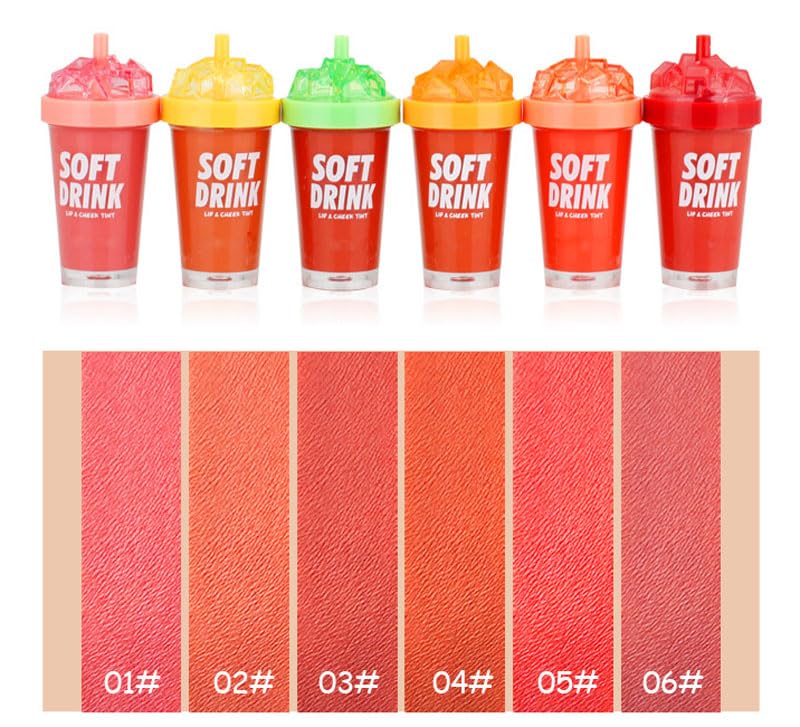 Lápiz labial líquido de 6 colores, brillo labial hidratante natural de larga duración, color multiusos para labios y mejillas, copa no pegajosa,