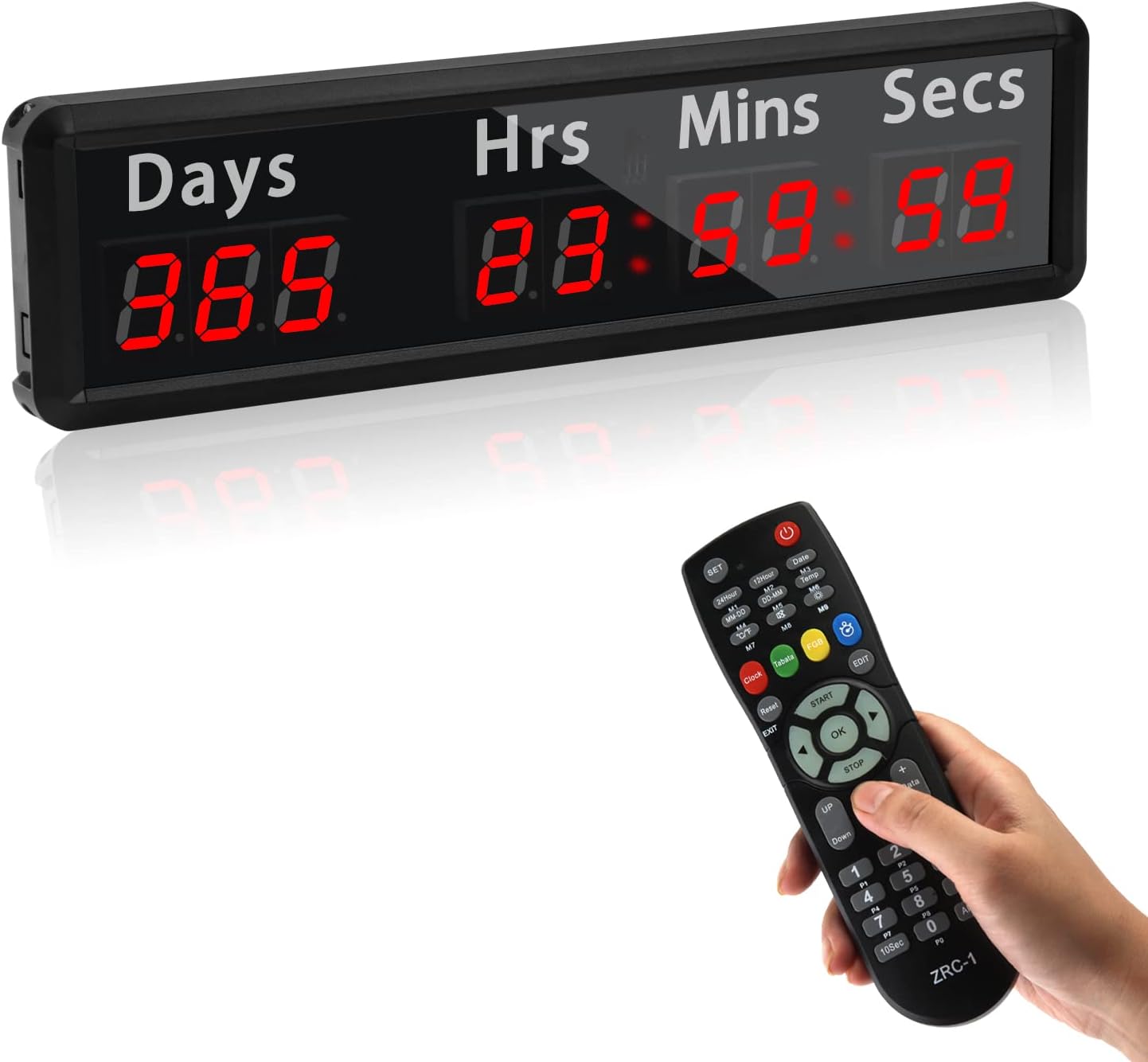 Amazon.com: SMAHEAT LED Countdown Clock, 999 Days, 23 Hours, 59 Minutes ...