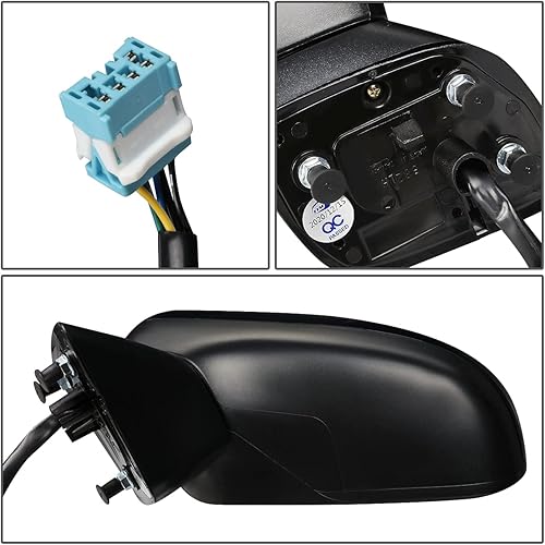 Miniatura 4 de DNA Motoring OEM-MR-HO1320281 Espejo de visión de la puerta del lado del conductor con ajuste alimentado con calor+vidrio asférico compatible con