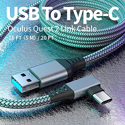 Link-kabel voor Oculus Quest 2 VR, 5M USB 3.0 5Gbps Fast Charging Gaming Cable, Computer Game Line - Image 6