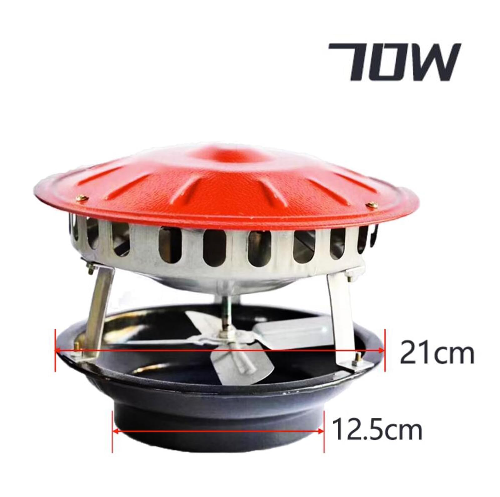Ventilador De Chimenea De 60W/70W, Evacuador De Humo De Chimenea, Ventilador De Tiro Inducido, Extractor De Chimenea, Extractor De Humos, Inductor De Tiro De Chimenea, Extractor De Chimenea,70w