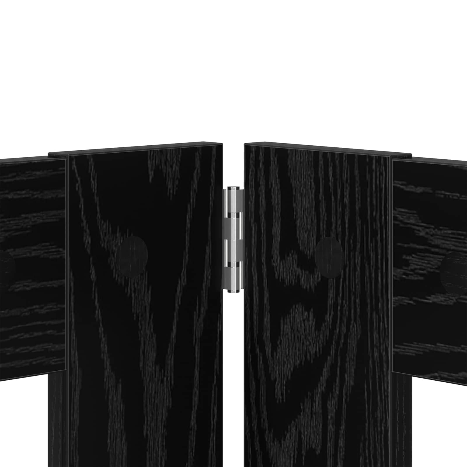 Puerta para perros con soporte de metal y madera, 4 piezas, 60 x 80 cm, plegable, portátil, para interior, salón y terraza, cierre seguro para perros y cachorros