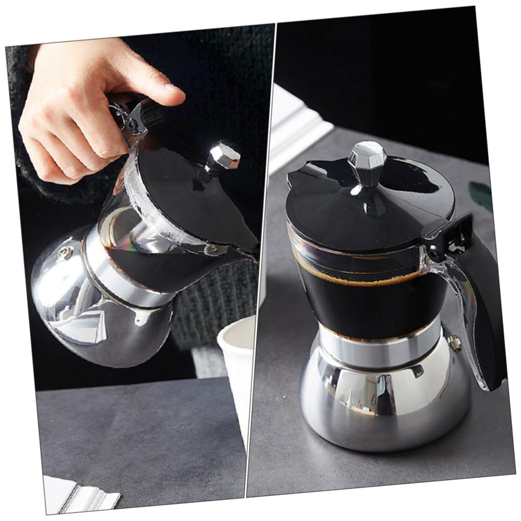 ULTECHNOVO Cafetera De Acero Inoxidable Cafetera Para Preparación Manual Para Uso Casa Para Café