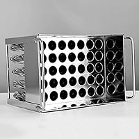 Vista 7 de Molde para paletas de hielo, moldes de acero inoxidable, soporte para palitos de helado (40 unidades)