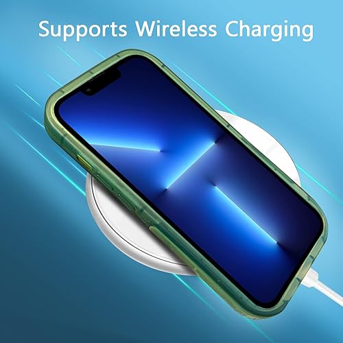 Miniatura 6 de EYZUTAK Funda con función atril para iPhone 13iPhone 14, 2 modos de soporte incorporado, soporte de anillo de cámara, transparente, suave, delgada,