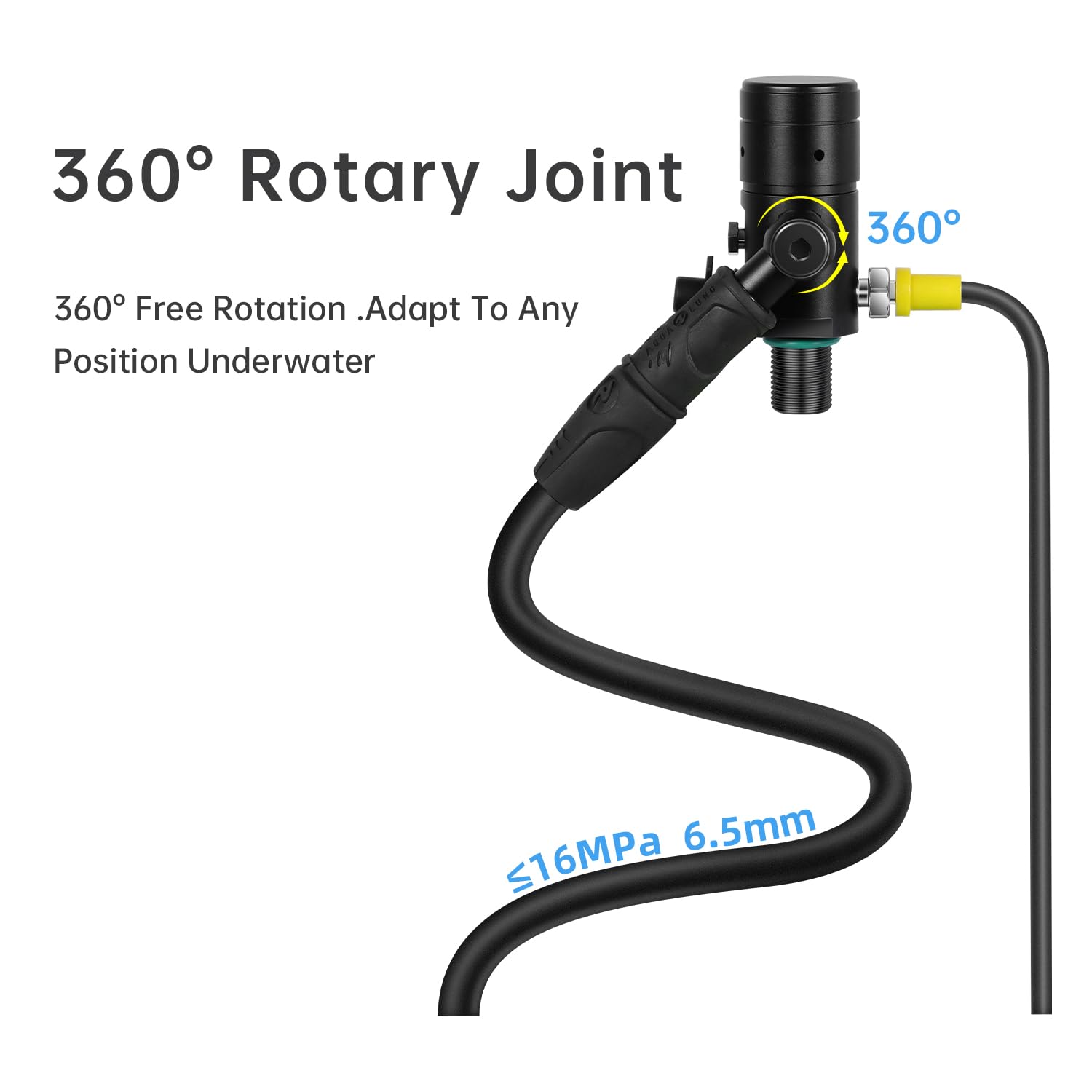 DIDEEP 3L X6000 Scuba Tank Set, Support About 35-50 Minutes Underwater Breathing Time, Suitable for Recreational Diving, Emergency Rescue, Green