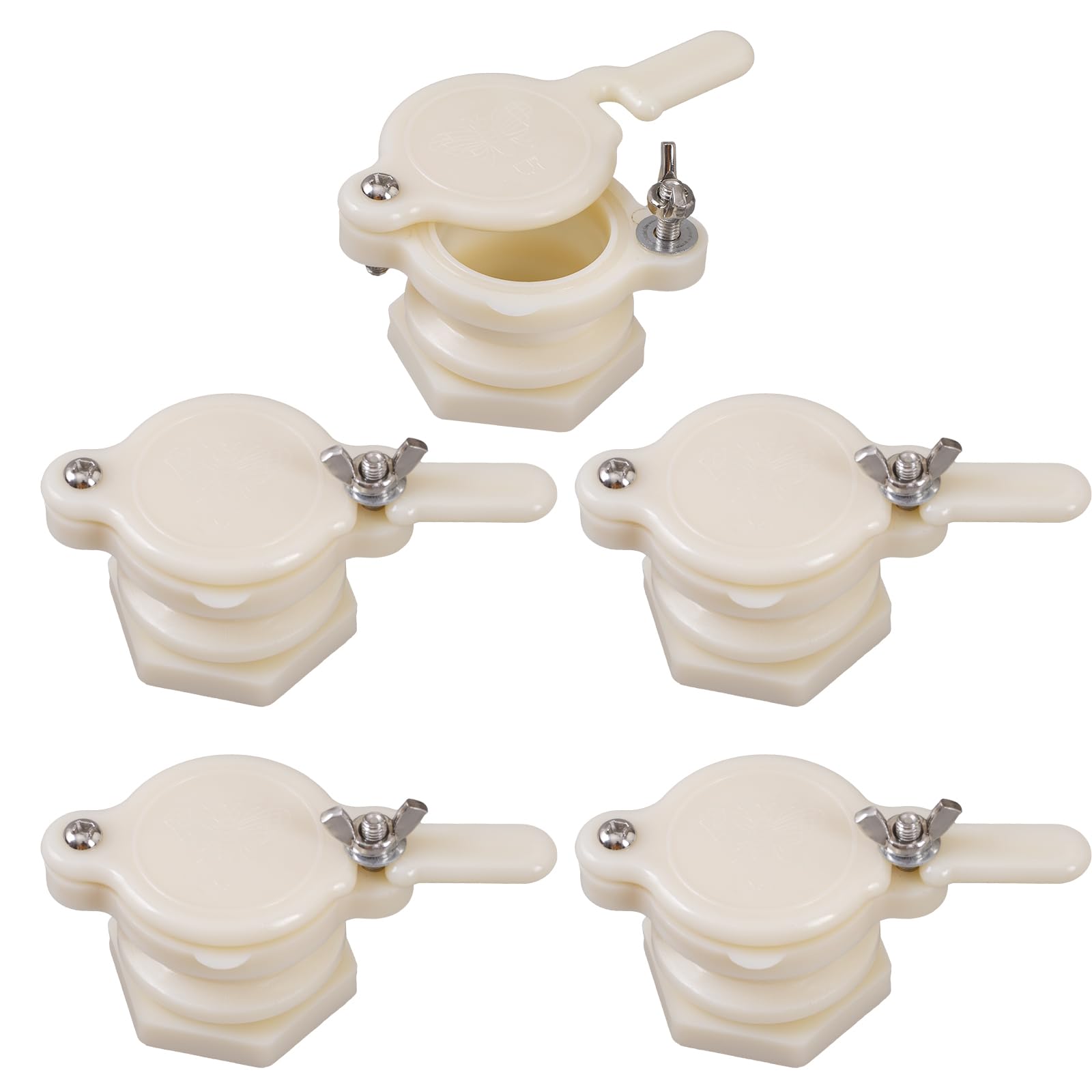 3/5 Pack Honey gate Valve for 5 Gallon Bucket bee hive gate valves for Honey Bucket Honey Extractor Tap Beekeeping Supplies