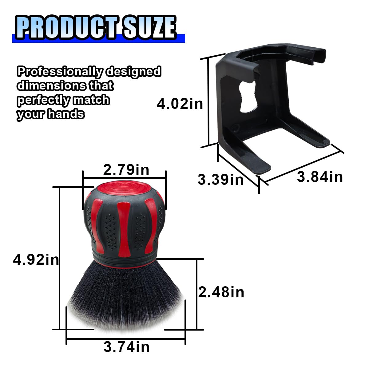 Cepillo para detalles de coche, cerdas ultrasuaves XL, cepillo sintético XL, cepillo de limpieza interior de automóvil con estante de almacenamiento, herramienta profesional para quitar el polvo para