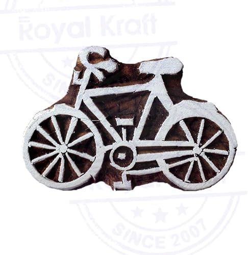 Miniatura 3 de Royal Kraft Sellos de madera DIY tela, textil, arcilla, cerámica, papel, bloques de impresión de henna THMtag001