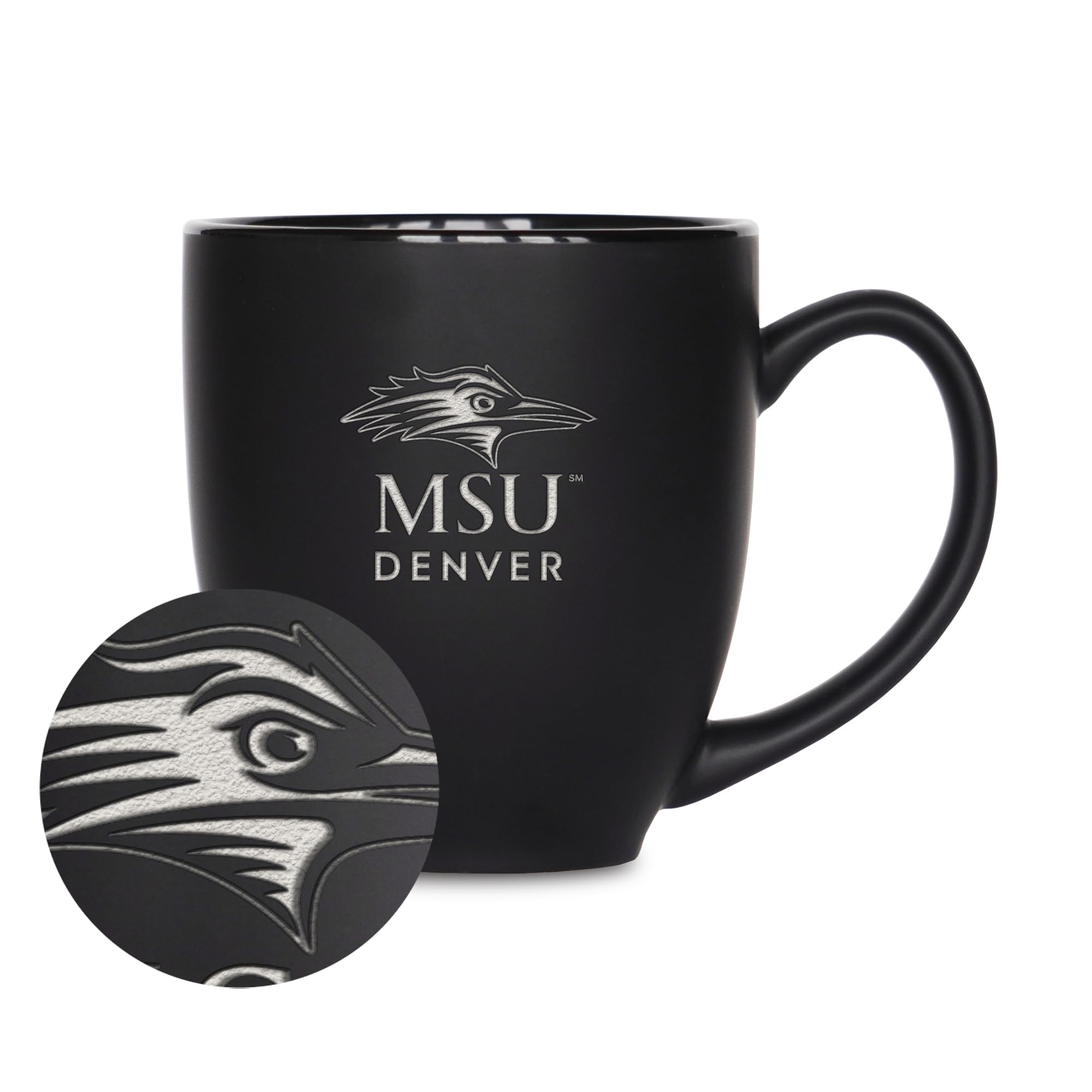 Tasse MSU Denver Roadrunners en céramique noire mat 425 ml