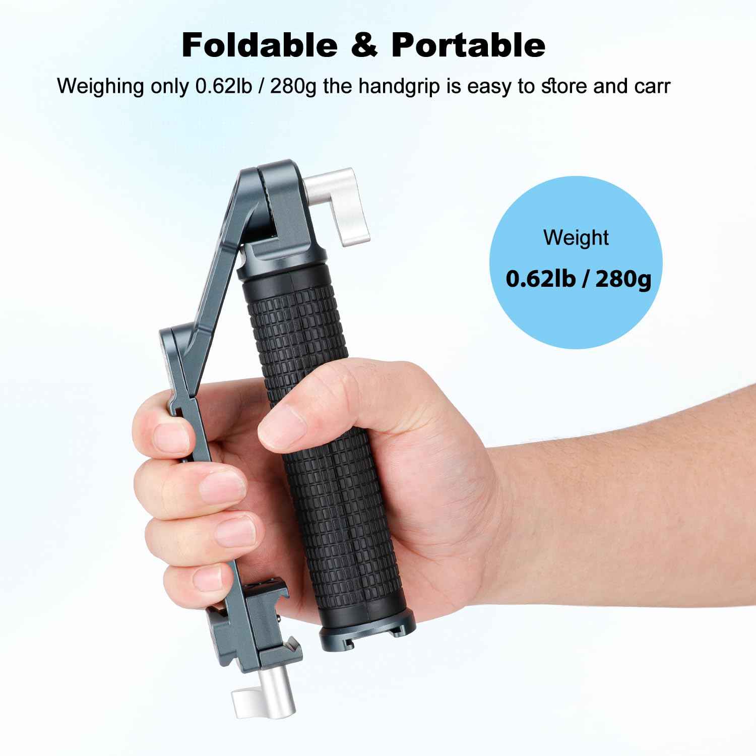 Koolehaoda Mango de cardán ajustable para DJI RS 4, RS 4 Pro, RS 3 Mini, RS 3, RS 3 Pro, RS 2, RSC 2, estabilizador de cardán RSC 2, rica expansión para disparos de ángulo bajo, carga 5 kg. KQ1099