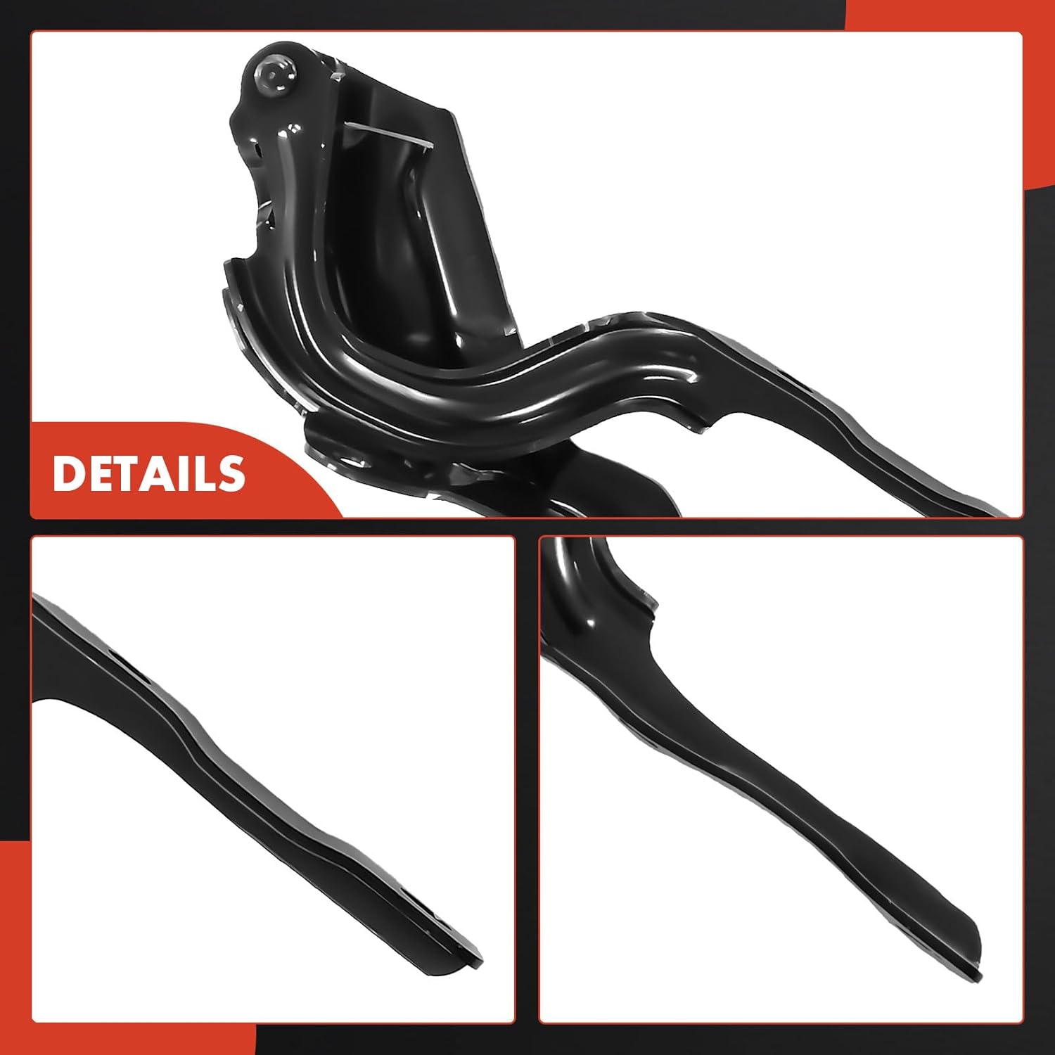 A-Premium Driver and Passenger Hood Hinges Compatible with Hyundai Accent 2018 2019 2020 2021 2022, Set of 2 Front Left and Right Side Hood Hinges, Replace# 79110H5000, 79120H5000