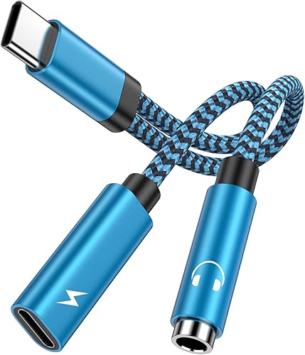 Adaptador de conector USB C para auriculares de 60 W, cable de carga rápida Samsung para Samsung Galaxy S23 Ultra A14 5G A54 A13 A53 A24 A23 S22 S21