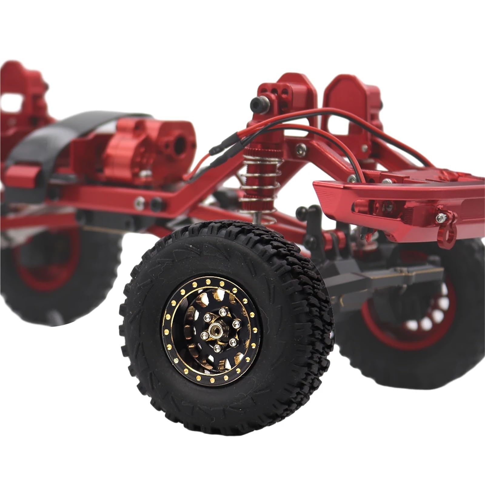 Per Axial Per SCX24 Per FCX24 Per TRX4M 1/24 1/18 RC Auto Parti Di Aggiornamento In Ottone Beadlock Mozzo Ruota Cerchi 4 Pezzi 1.0 Pollici Plus Ricambi Modellini RC