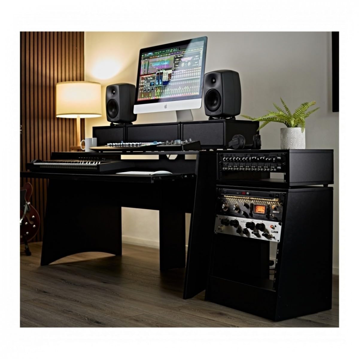 Unité de rack 3U - Mobilier de studio pour l'audio et l'enregistrement professionnels, noyer