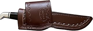 Carl Thomas Custom Leather Knife Sheath Fits Buck 102 Knife, Genuine Leather Fixed Blade Knife Holder, Brown - Carl Thomas Leathers