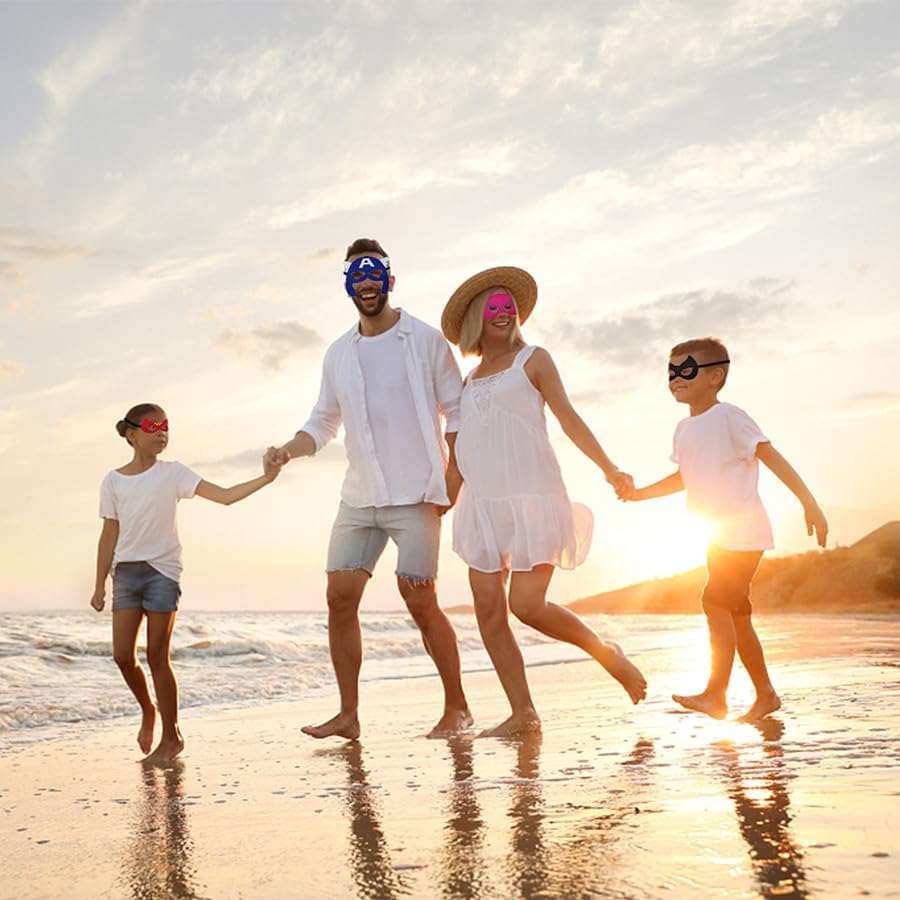 Superhero Masks for Kids Adults, 35pcs Costume Masks Cosplay Eye Masks Party Favors Supplies Birthday Decorations - Image 6