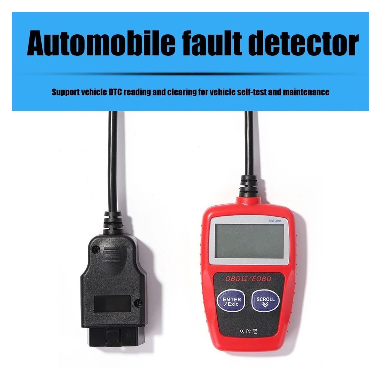MS309 LCD Obd2 Auto Diagnostische skaner Odb2 czytnik kodów narzędzie diagnostyczne, usterek samochodu i resetowanie, Stabilna wydajność