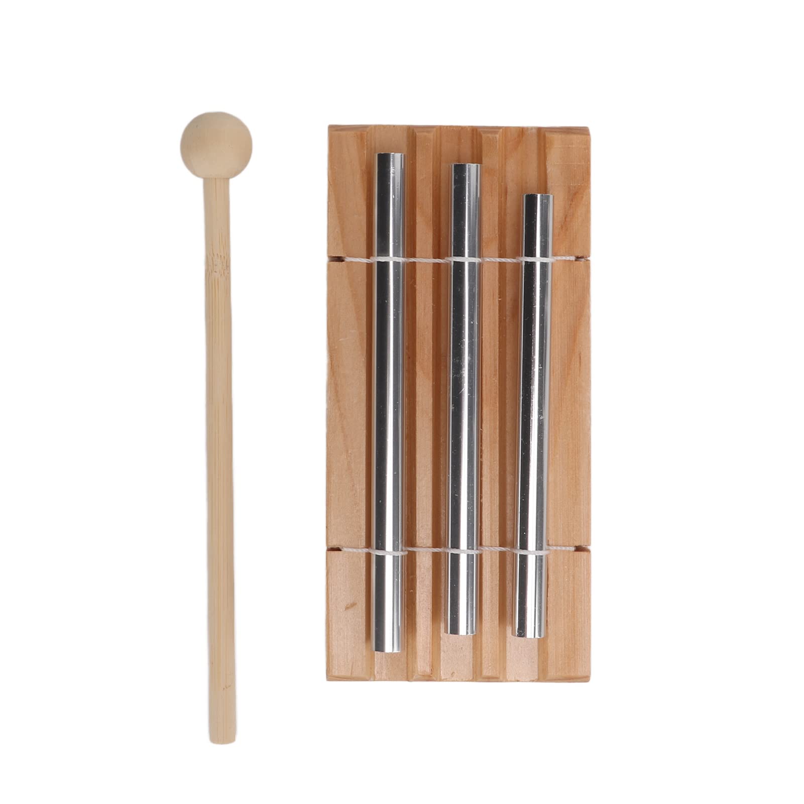 Carillon Éolien Walfront 3 Tons - Avec Maillet, En Aluminium Et Hêtre - Pour Méditation Ou Classe