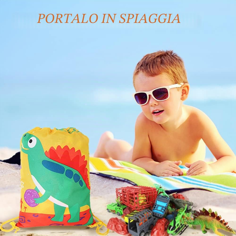 kramow Sacche Bambini Bambina, Gadget Natale Bambini, Gadget Compleanno, Sacca Sportiva, Borse Bambina, Regalino Fine Festa 6 7 8 Anni, 10-12 Pezzi