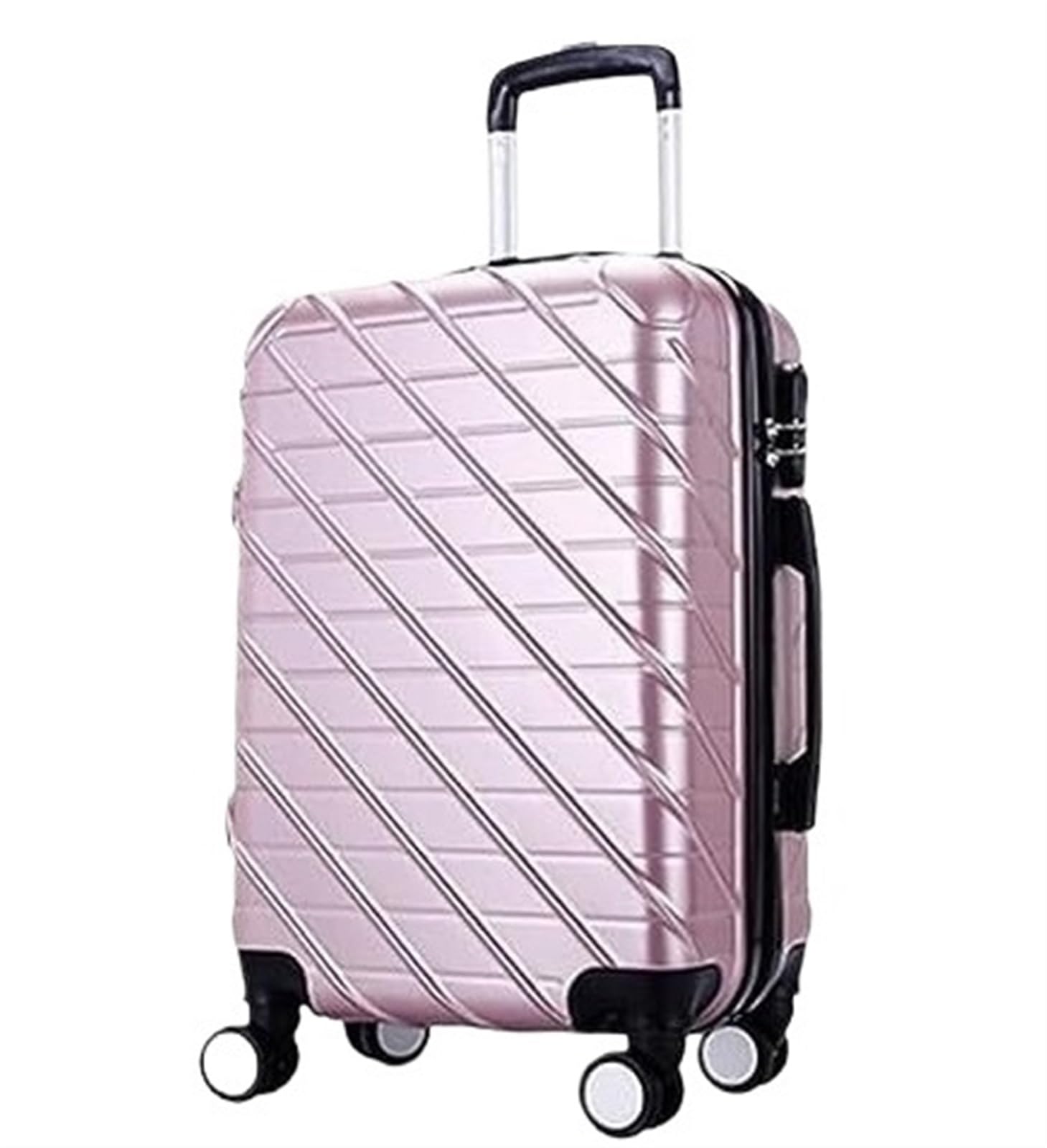 Bagaż Kabinowy Bagaż Podręczny Na Kółkach Walizka Podróżna Walizka Podróżna Hardshell Lekka Walizka Walizka Podróżna (Color : Rosa, Size : 28inch)