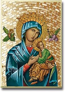 Hirten Our Lady of Perpetual Help Gold Foil Mosaic Plaque Wall Art Decor...