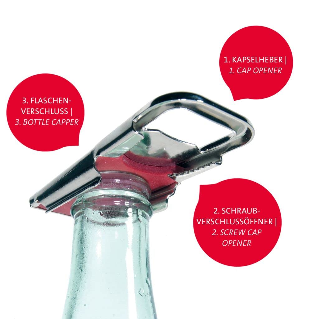 Ouvre-Bouteille 3 En 1 Westmark - Décapsuleur, Ouvre-Capsules Vis, Bouchon - Lot De 2 - Fabriqué En Allemagne - 7