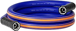 short garden hose 6 feet x 5/8Inch, Female to Female Hose with Swivel Handle, Heavy Duty, Flexible, Sturdy, Lightweight, Double Females Fittings, Ideal for Hose Reel
