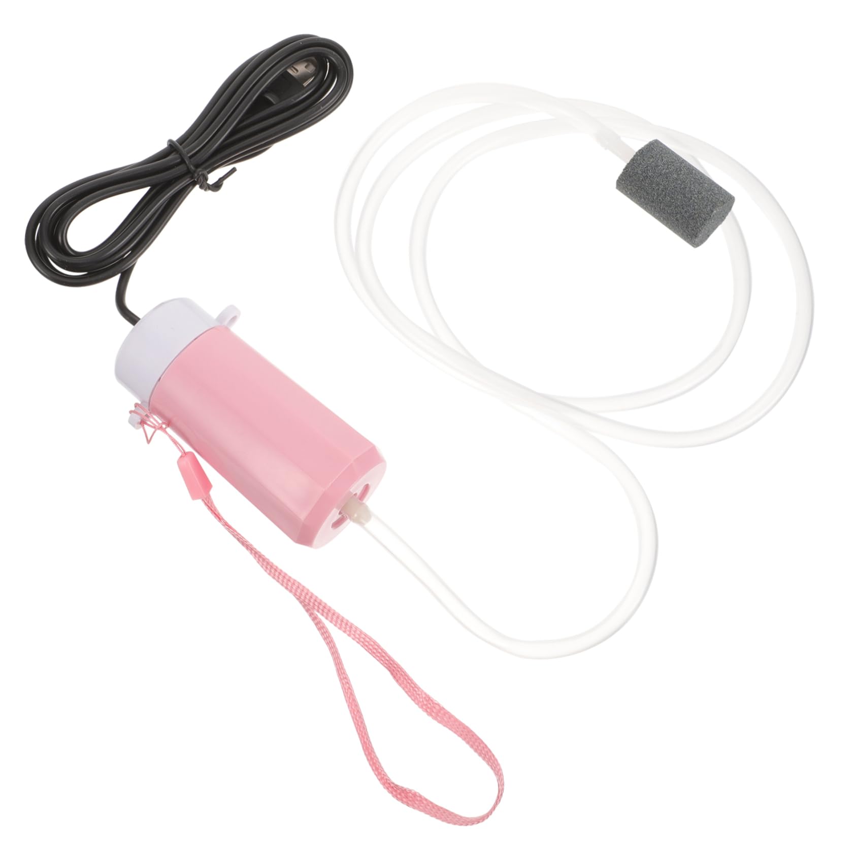 BESPORTBLE Bomba de oxigeno USB compresor de aerógrafo Piscina Bomba de Agua de Acuario inflador Air Pump Aquarium Bomba de Aire USB Bomba de oxigeno portatil de Burbujas AbS Rosa