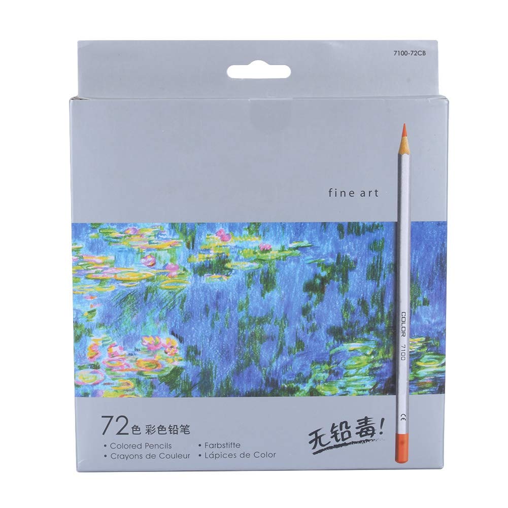 Set di Matite Professionali a Base di Olio Precise da 72 Colori con Linee Morbide per Schizzi di Disegni Artistici, Realizzate in Materiale Ambientale per Adulti e Bambini
