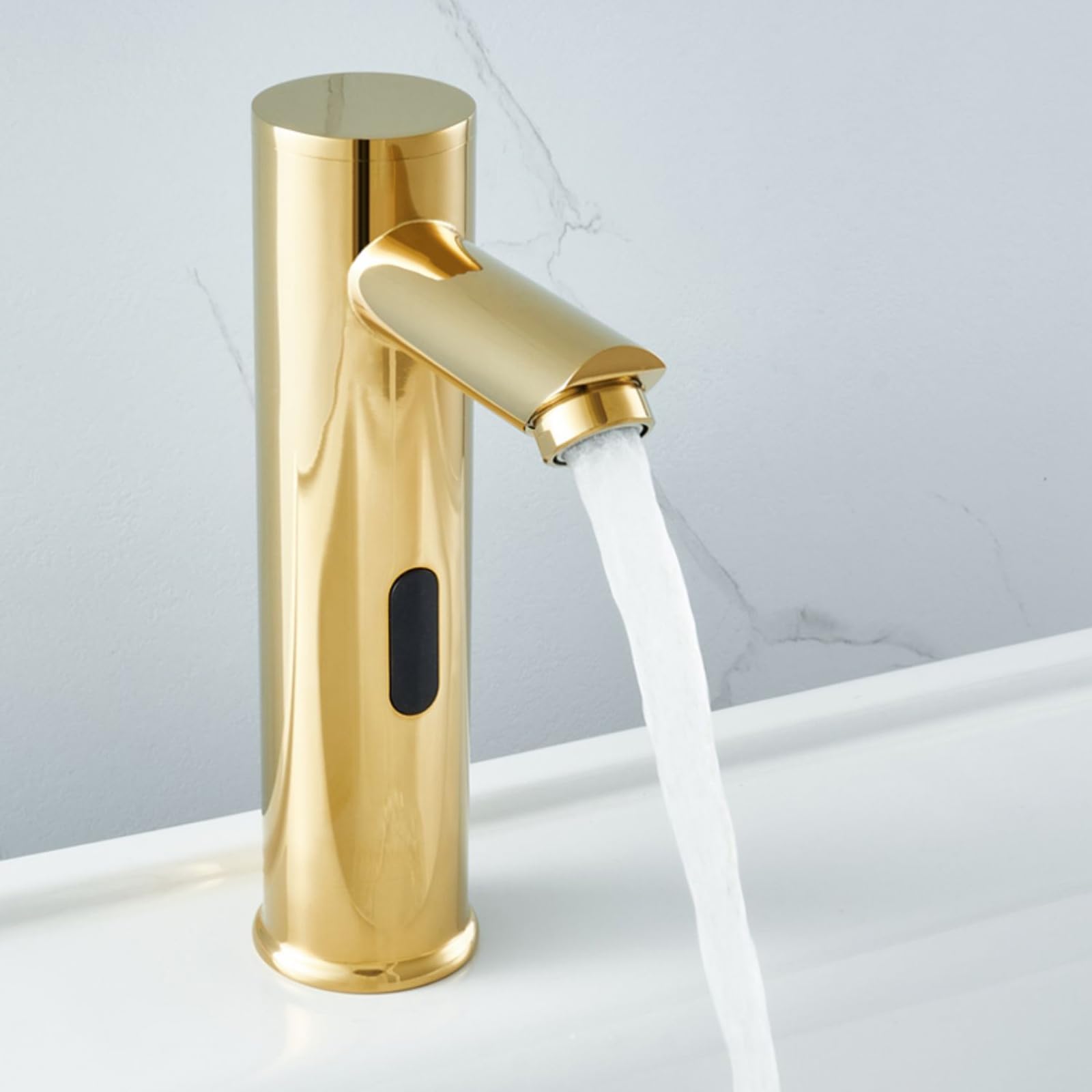 ZYCHSJXA Touchless Bathroom Sink Faucets Gold Taps for Automatic Infrared Sensor Faucet,Low