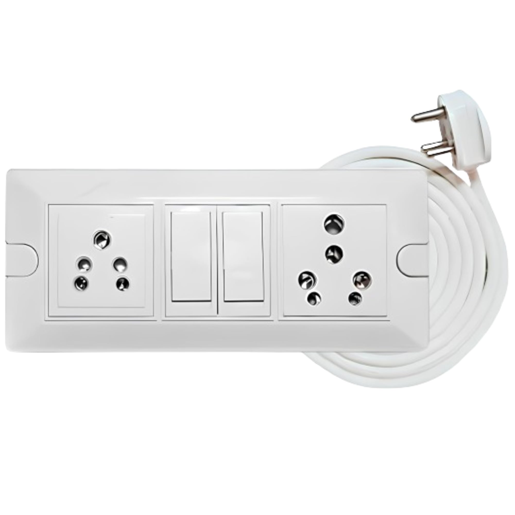 Elegant Casa 6+16 Amp Electric Extension Board with Cord 2 Socket with Individual Switches for Small and Medium Appliances for Home and Office with 16 Amp Plug Top 3 Core 1.5 Mm,5 Meter Copper Wire (B0BVJ3GK1D) Amazon Price History, Amazon Price Tracker