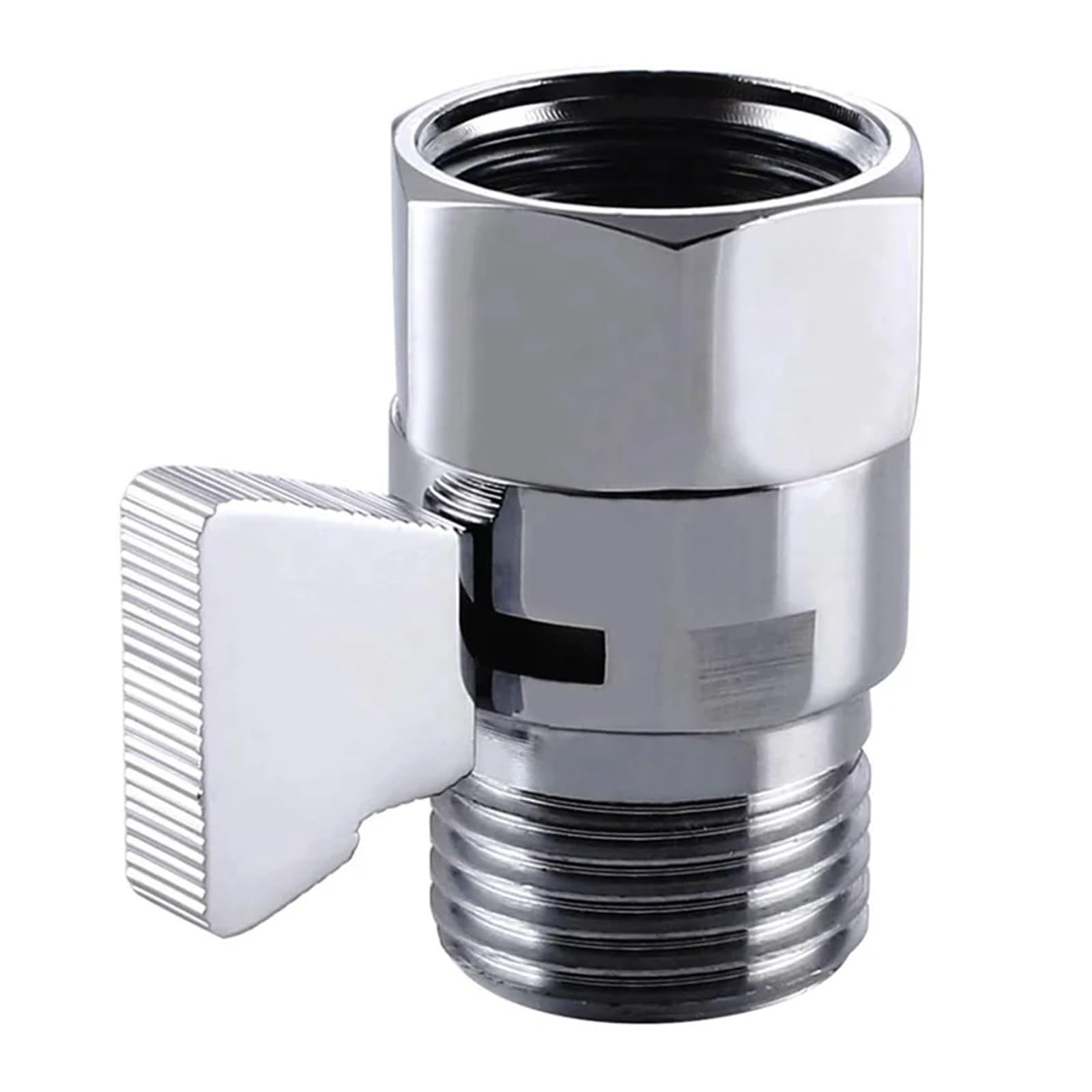 Cabeza de ducha de bronce, Válvula de cierre de flujo de agua, paquete de 5, plateada, de 38 mm, de latón, for ducha y bidé.