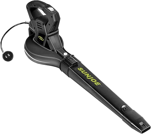 Snow Joe SBJ601E soplador eléctrico de 10 amp 215 máx. MPH, multifunción, con dos velocidades, Verde