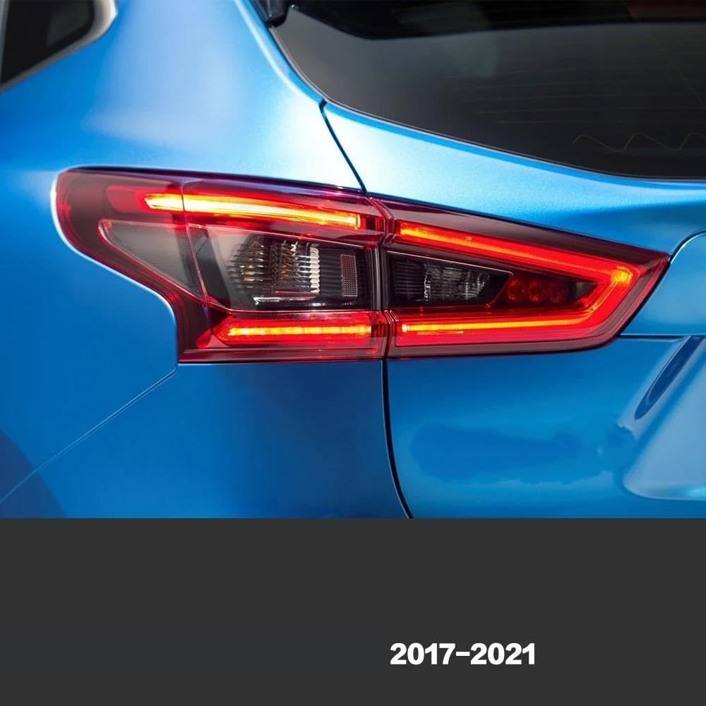 Genérico Pilotos Traseros Lámpara Trasera Izquierda/derecha Para Nissan Para Qashqai 2017 2018 2019 2020 2021 Luz Trasera De Freno Con Luz Trasera