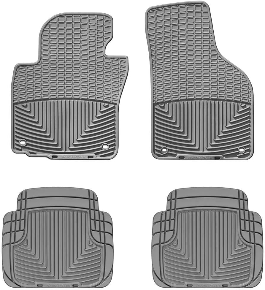 WeatherTech All-Weather Floor Mats for VW Eos, Golf GTI, Golf R - 1st & 2nd Row (W53-W50), Black