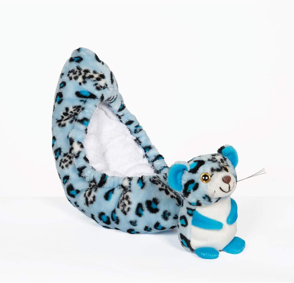 Blade Buddies Ice Skating Soakers - Critter Tail Covers - Blue Leopard