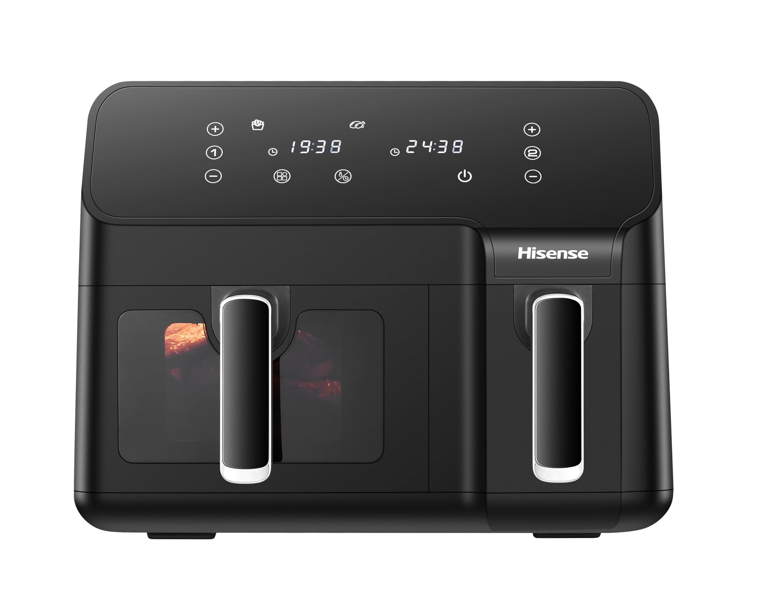 9L Dual Basket Air Fryer, Air Fry, Preset Menus, 360° Circulation, LED Display, Dual Cooking Zone, Visible Basket, H09AFBK2S5