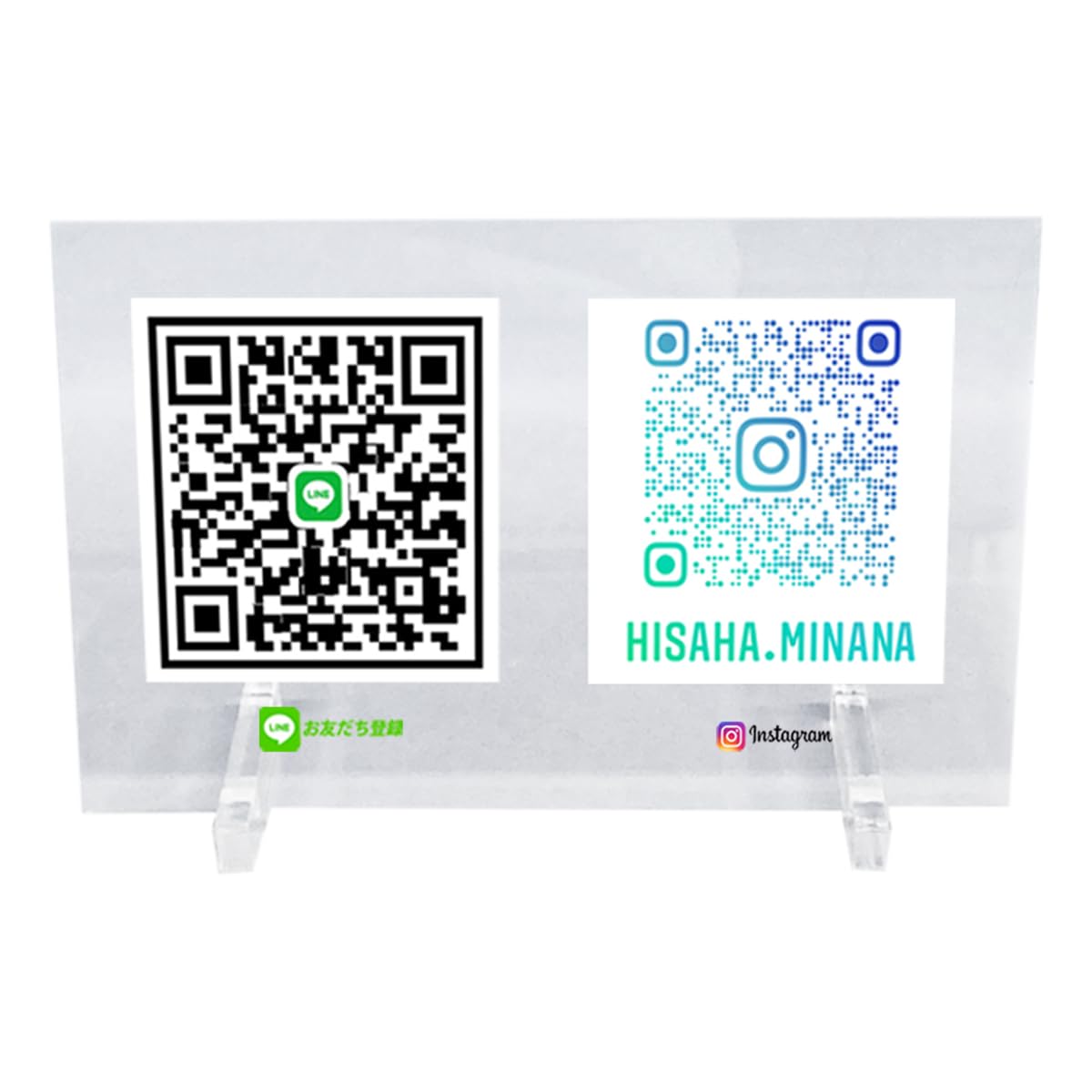 Amazon.co.jp: [Tr3173][ QRコードパネル ] オーダーメイド Instagram 
