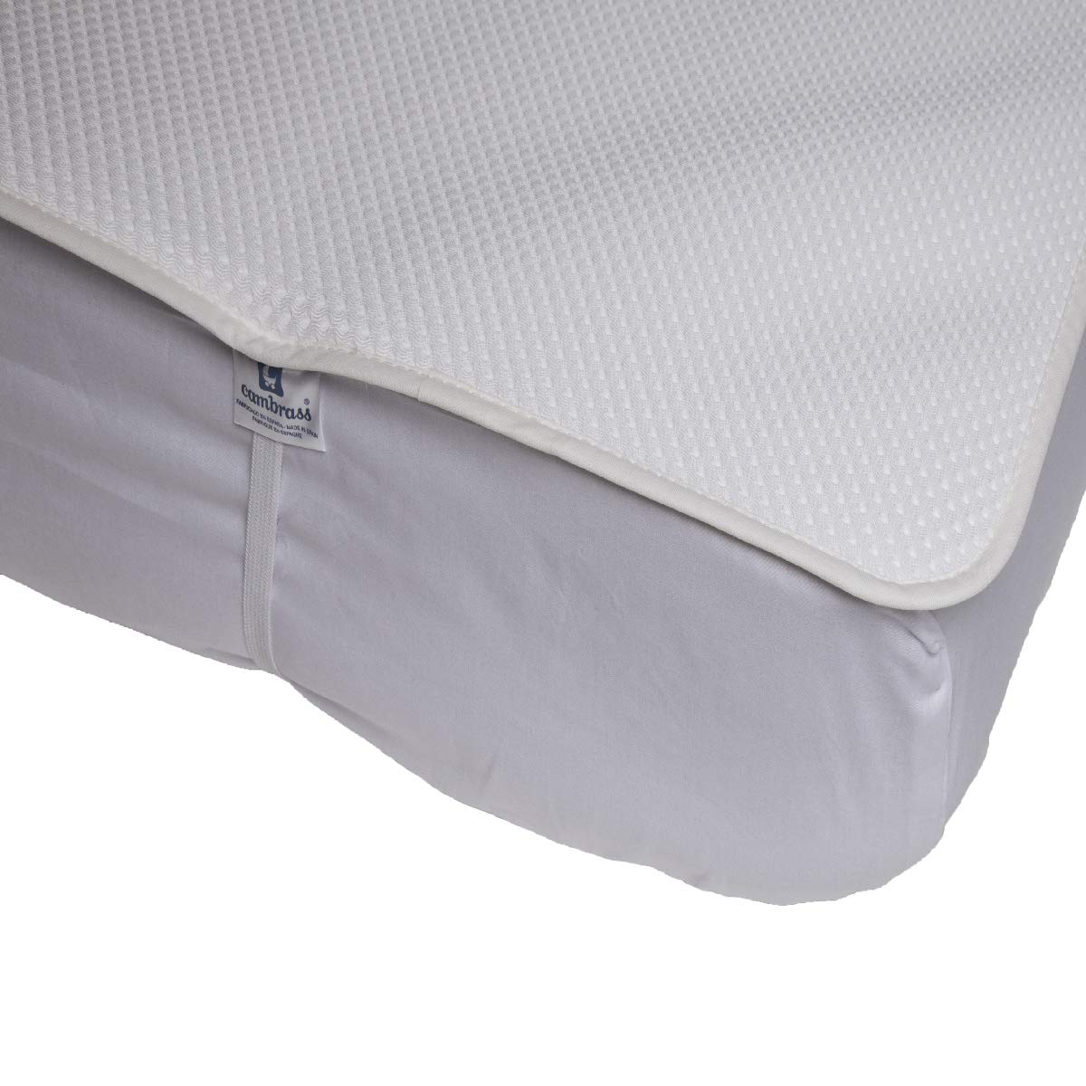 Cambrass – Cubre colchón impermeable y transpirable – protector de tejido 3D termorregulador, refresca, evita sudores y disipa la humedad – empapador colchón ajustable con gomas – protector 60x120x1cm