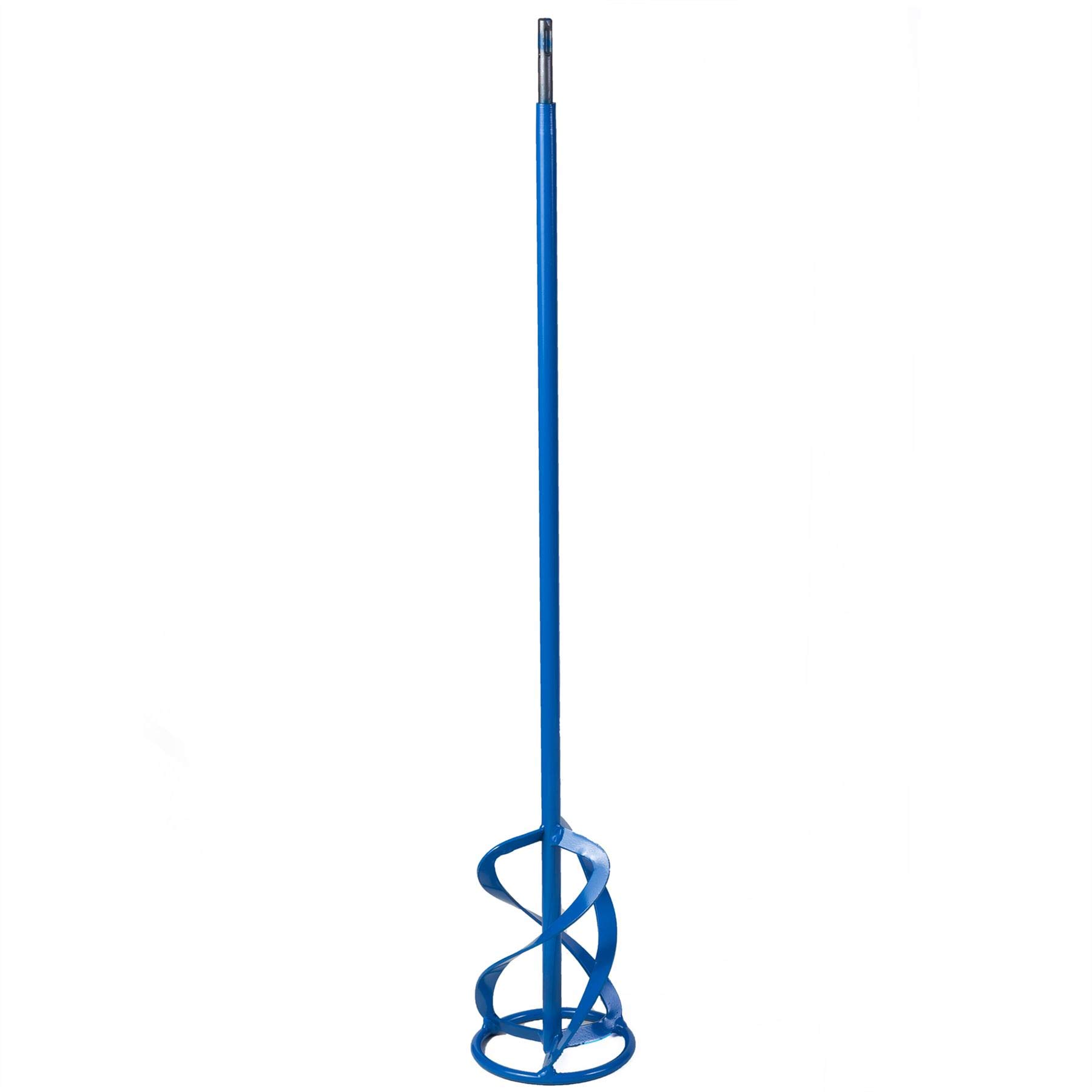 Toolty Blue Profesional Mixing Paddle 120 X 750Mm - Sds Thread - Painted Mixer Whisk Stirrer - Positive 3-Blade - For Plaster, Gypsum, Adheives, Concrete, Cement, Glue, Paint, Diy - Tlty-1562P