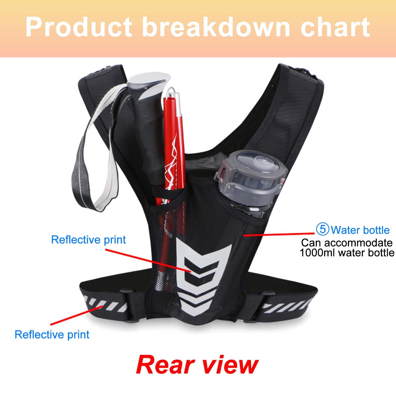 Laufweste Damen & Herren - Reflektierend Mit Trinkflasche & Handyhalterung