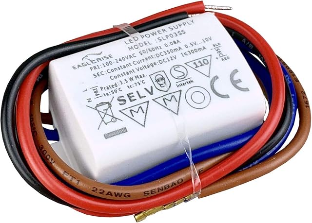 LED Driver 350mA 3W Constant Current IP65 Waterproof LED Transformer Power Supply