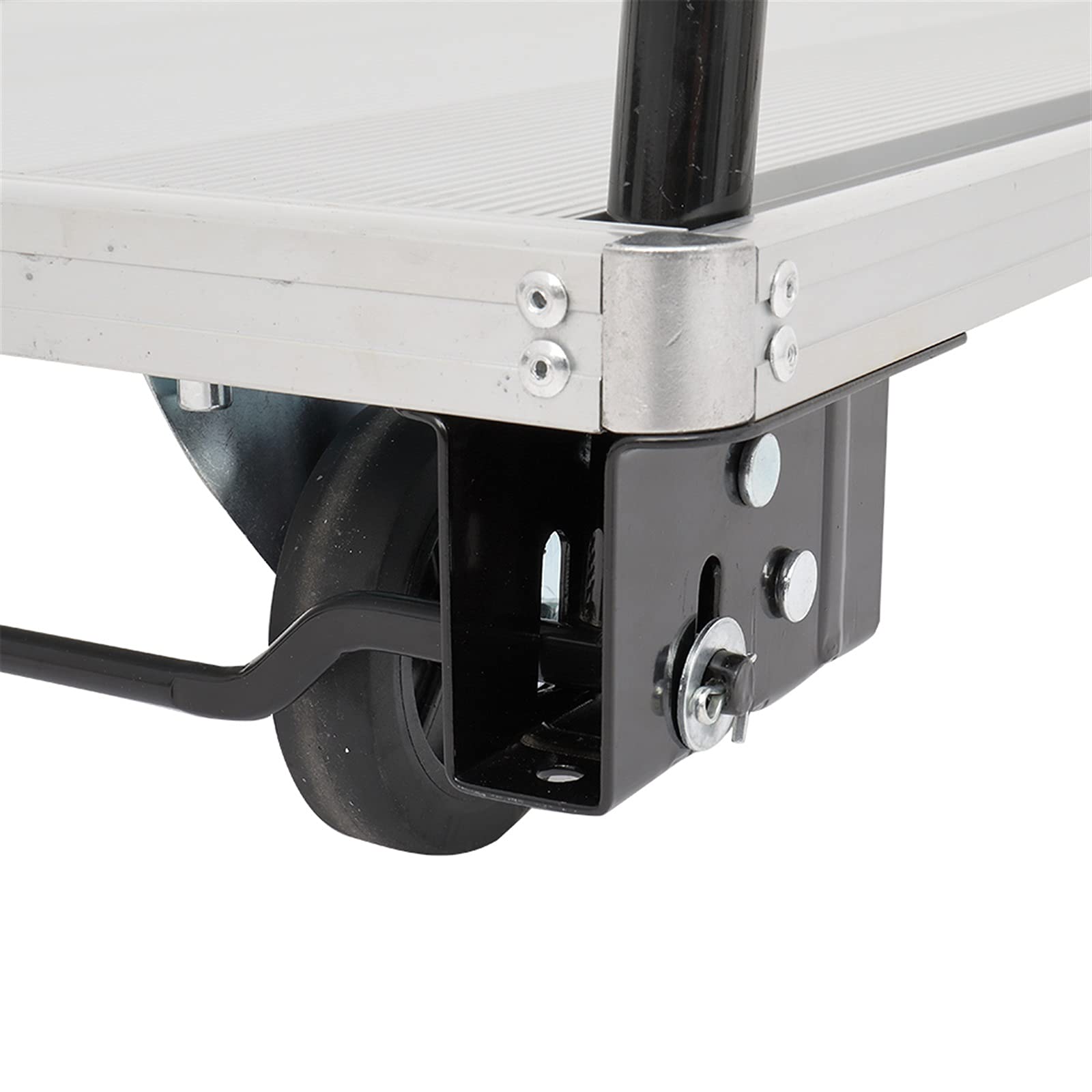 Liudan Plattformwagen Plattformwagen Falten Multifunktionale Bewegung Aluminium Faltbare Griff Rolling Flachbettwagen Hand Truck Lastkapazität 770LB Transportwagen