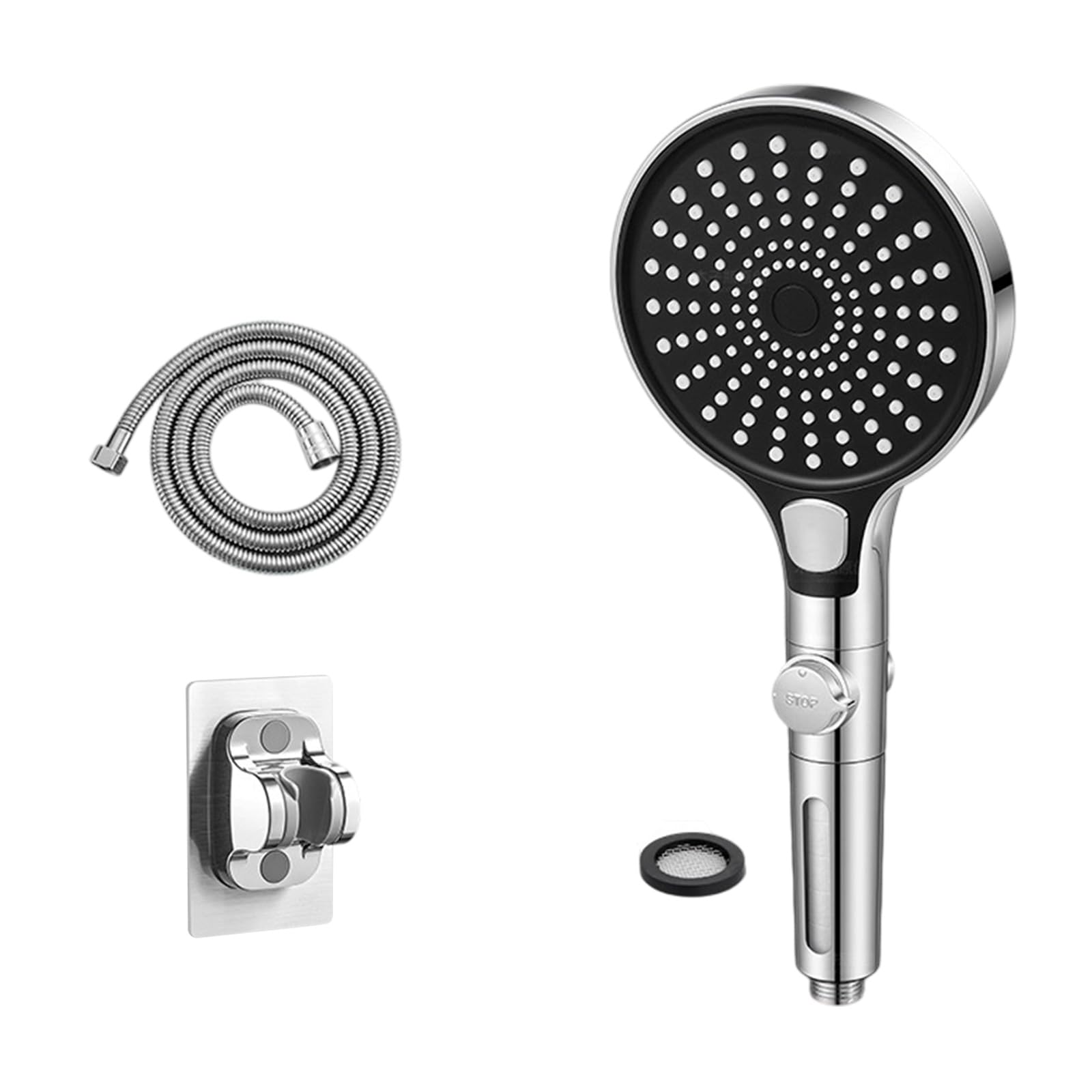 Pressures Handheld Shower Head with 3 Sprays Models Wide Panel Filtering Systems for Bathing Handheld Shower Head