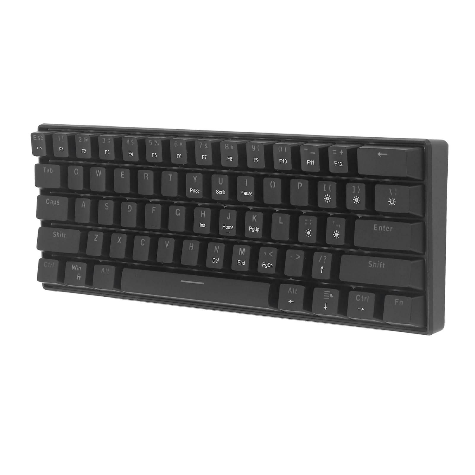 Teclados Para Juegos 60%, Teclado Mecánico Ultracompacto Con Cable De 61 Teclas