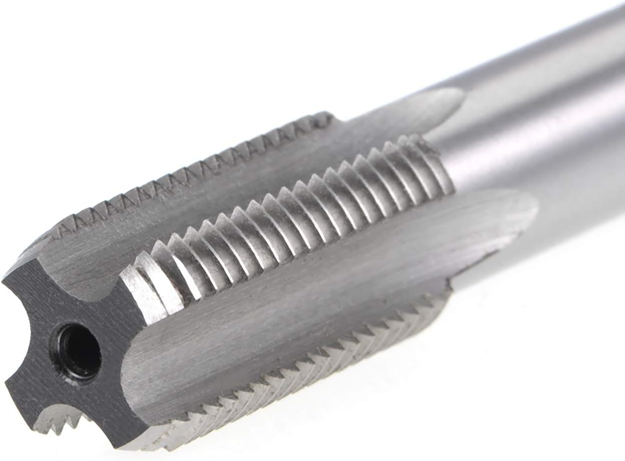 uxcell G3/8-19 Pipe Thread Tap, Machine Threading Tap Right Hand, HSS Uncoated Straight Flute, H2 Tolerance