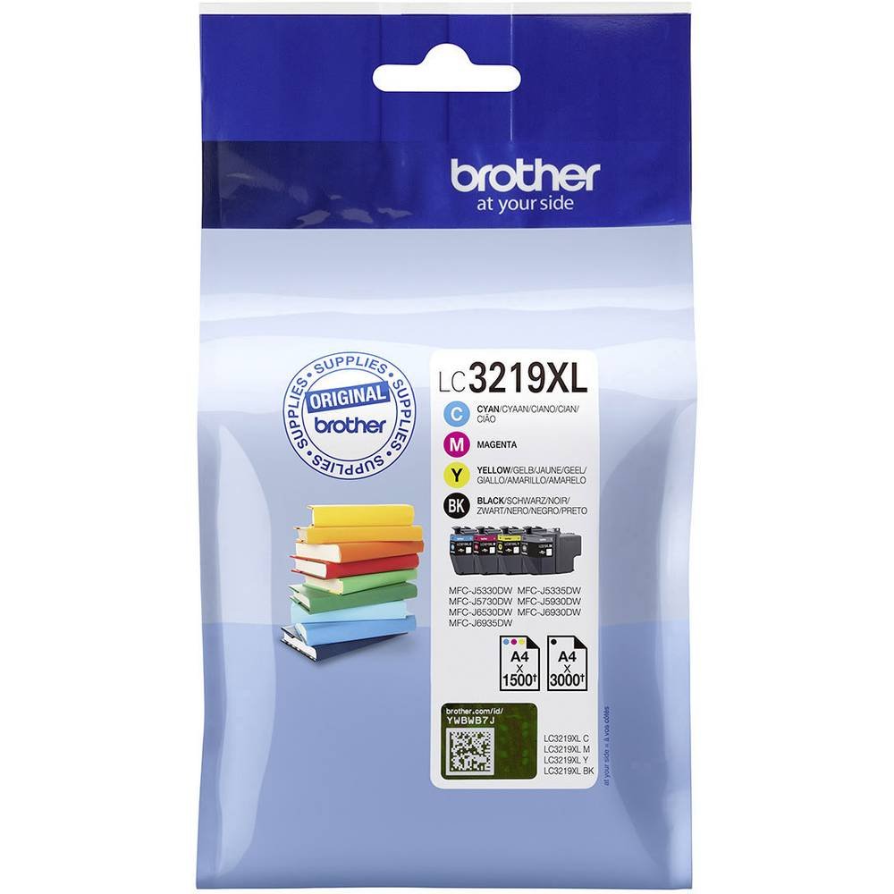 Brother Tinte Kombi-Pack LC-3219XLVALDR Original, Cyan, Standard